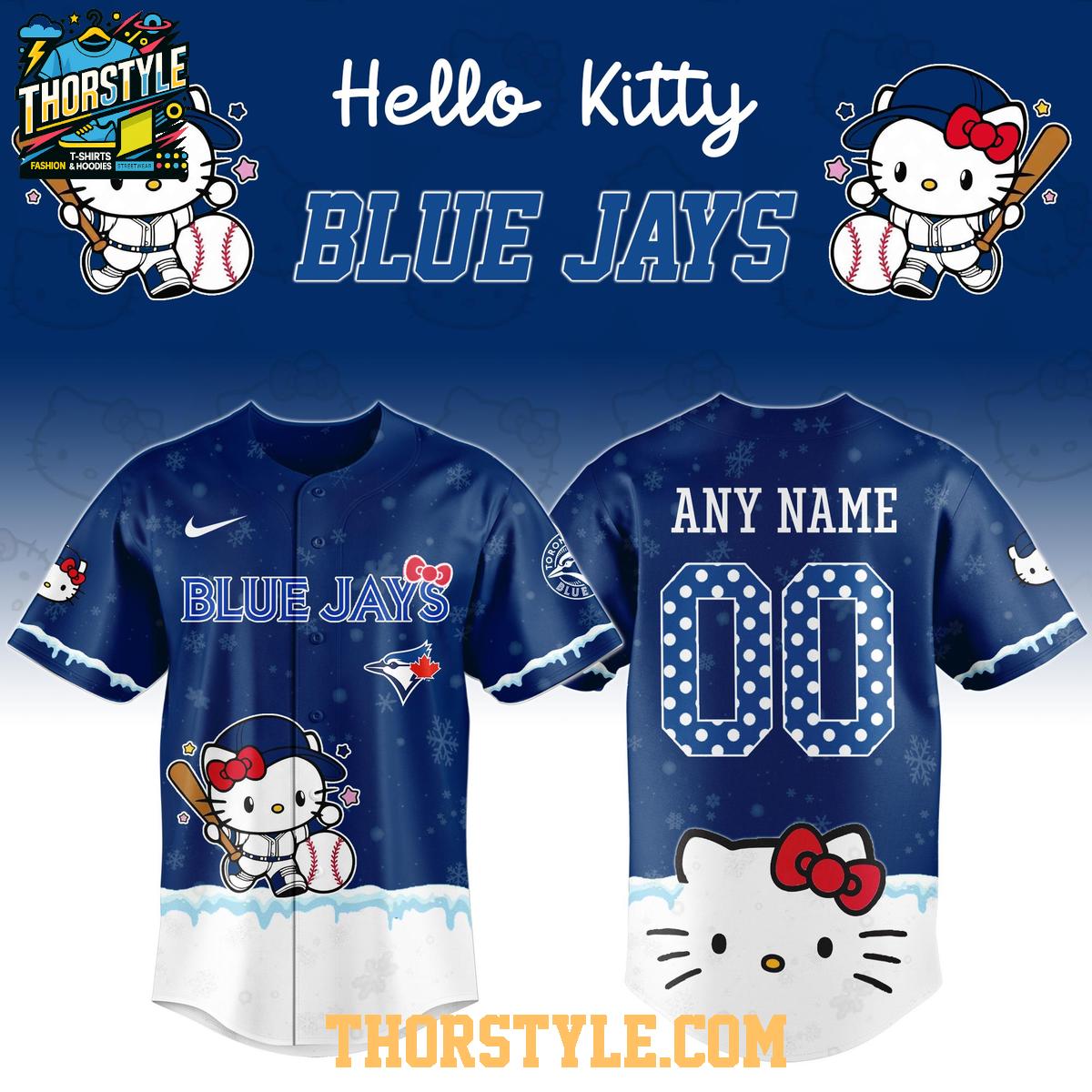 Toronto Blue Jays Hello Kitty 2026 Night New Season Personalized Baseball Jersey Toronto Blue Jays Hello Kitty 2026 Night New Season Personalized Baseball Jersey