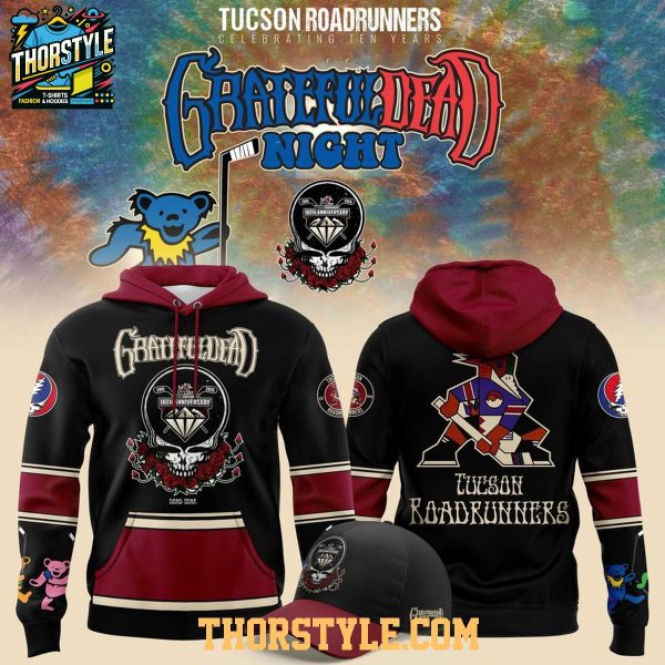 Tucson Roadrunners 2026 Grateful Dead Warmup Version Hoodie Shirts