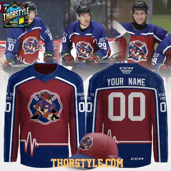 Tucson Roadrunners First Responders Night 2026 Personalized Hockey Jersey