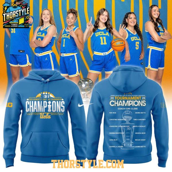 UCLA Bruins 2026 Big Ten Regular Season Conference Champions Hoodie T-Shirt