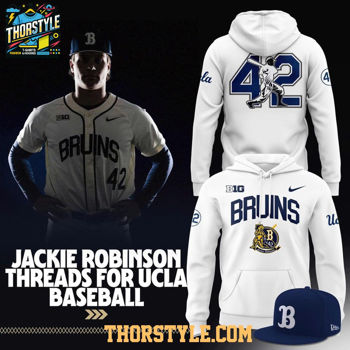 UCLA Bruins Jackie Robinson 2026 Tribute Night Hoodie T-Shirt UCLA Bruins Jackie Robinson 2026 Tribute Night Hoodie T-Shirt