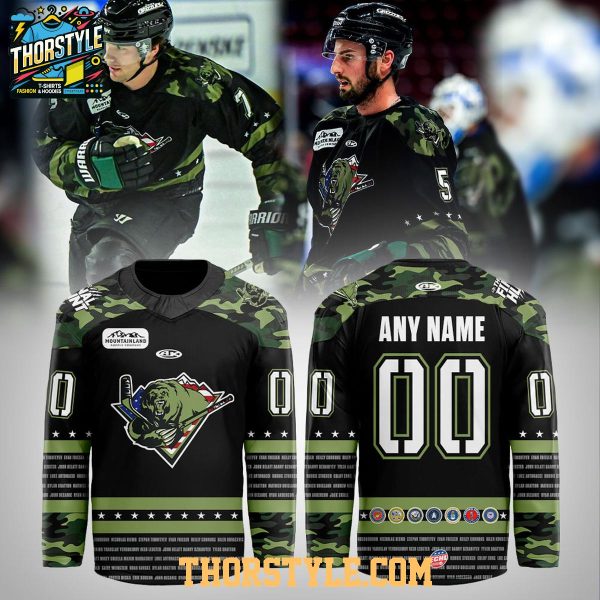 Utah Grizzlies Military Night 2026 Personalized Hockey Jersey