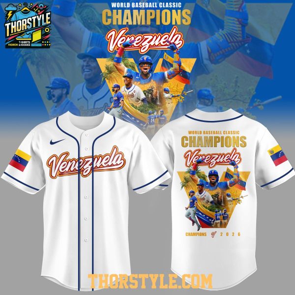 Venezuela Baseball World Baseball Classic Champions 2026 Jersey