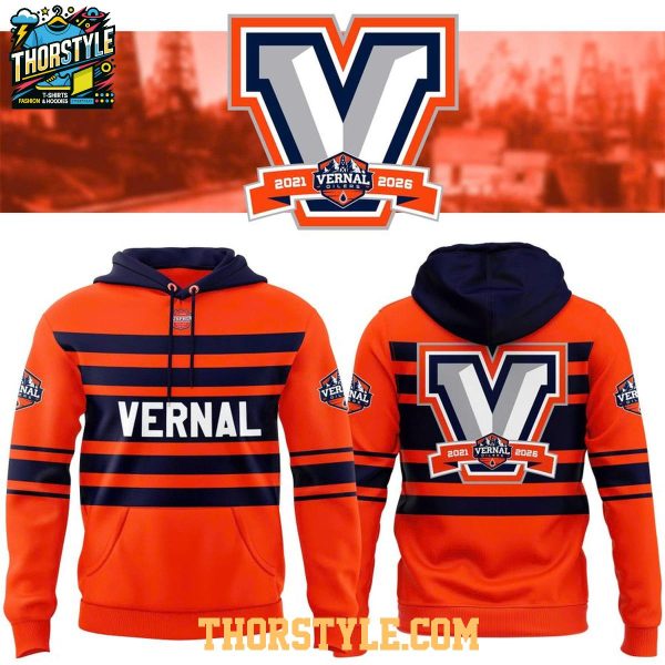 Vernal Oilers Classic Throwback Night 2026 Orange Hoodie T-Shirt