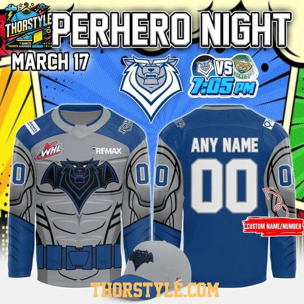 Victoria Royals Superhero Hockey Night 2026 Personalized Jersey