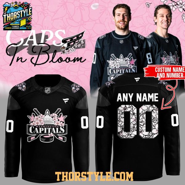 Washington Capitals Caps In Bloom Night 2026 Personalized Hockey Jersey