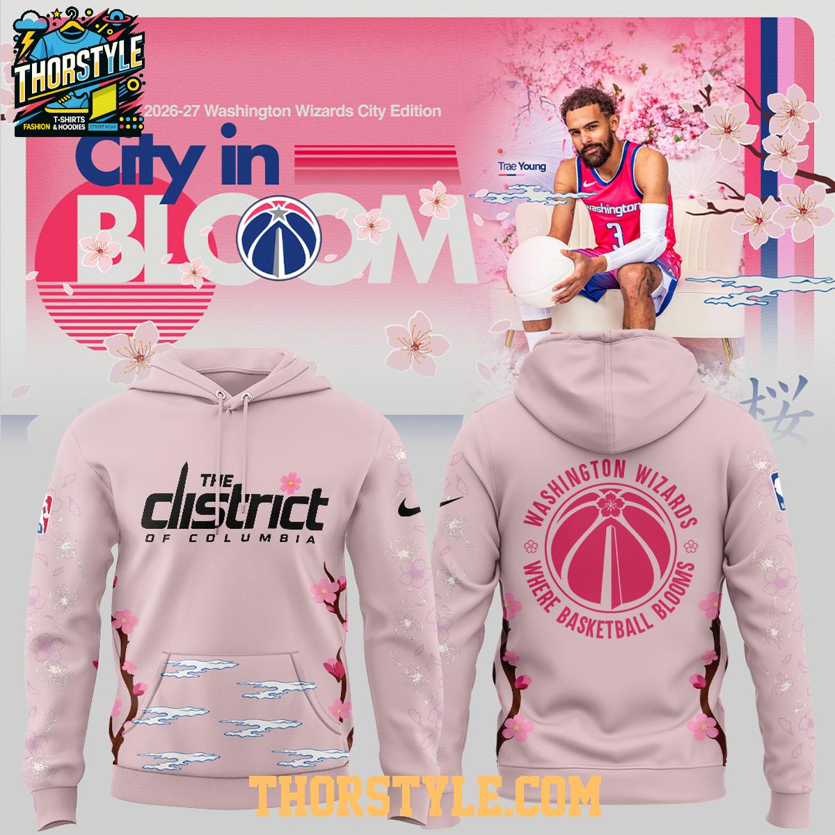Washington Wizard Cherry Blossom Night 2026 City In Bloom Hoodie Shirts Washington Wizard Cherry Blossom Night 2026 City In Bloom Hoodie Shirts