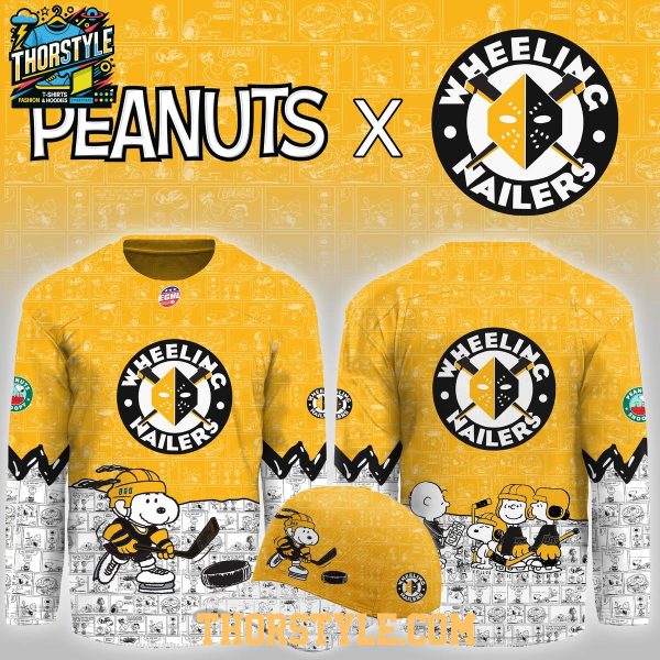 Wheeling Nailers Peanuts Night 2026 Snoopy Hockey Jersey