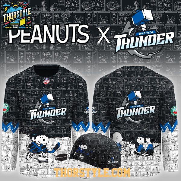 Wichita Thunder Peanuts Night 2026 Snoopy Hockey Jersey