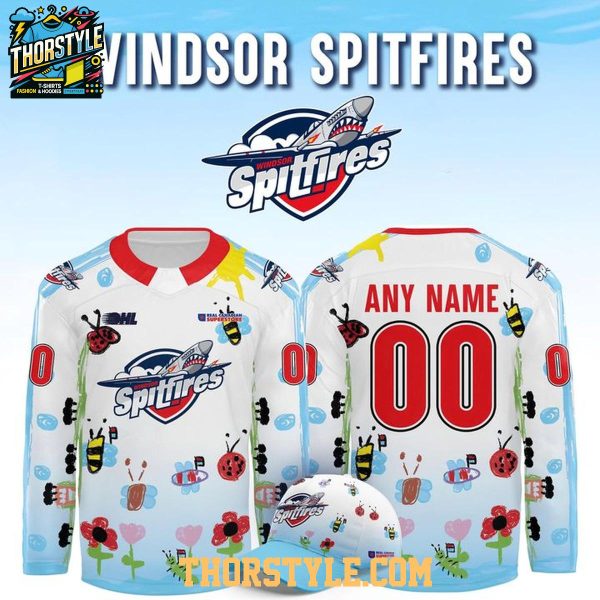 Windsor Spitfires Bomber’s Birthday Bash Night Personalized Hockey Jersey