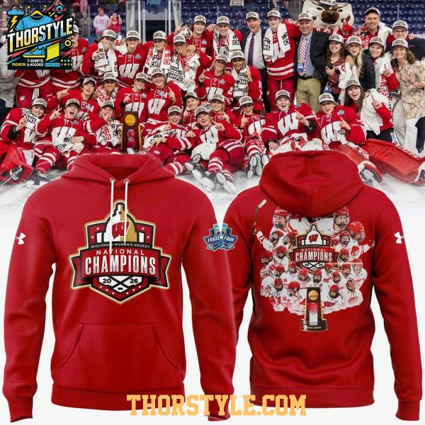 Wisconsin Badgers NCAA Ice Hockey 2026 National Champions Hoodie T-Shirt