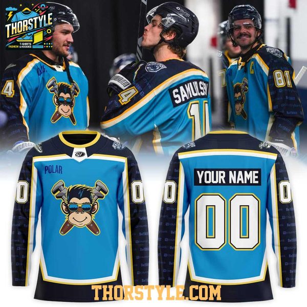Worcester Railers HC Monkey Wrenches 2026 Night Personalized Hockey Jersey