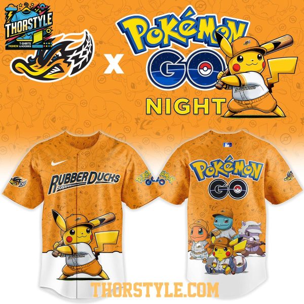 Akron RubberDucks Pokemon Go Night 2026 Memories Baseball Jersey
