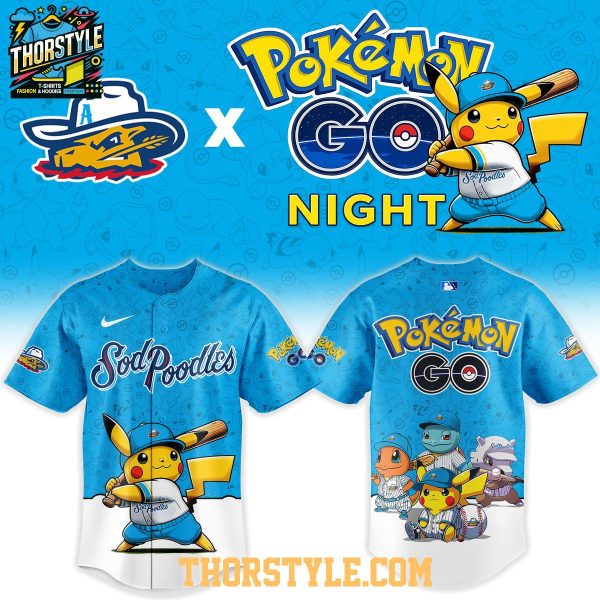 Amarillo Sod Poodles Pokemon GO Night 2026 TCG MiLB Baseball Jersey