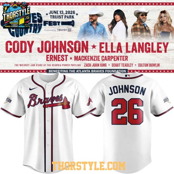Atlanta Braves x Cody Johnson Braves Country Fest 2026 Baseball Jersey