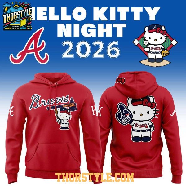 Atlanta Braves x Hello Kitty Night With MLB Hoodie 2026 Multicolor