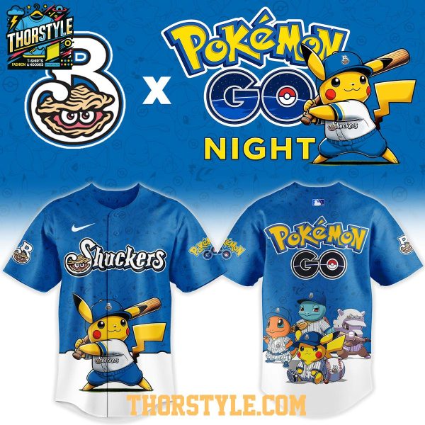 Biloxi Shuckers Pokemon GO Night 2026 TCG MiLB Baseball Jersey