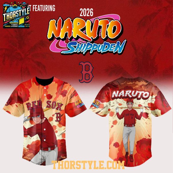 Boston Red Sox Naruto Night 2026 Anime Baseball Game Jersey