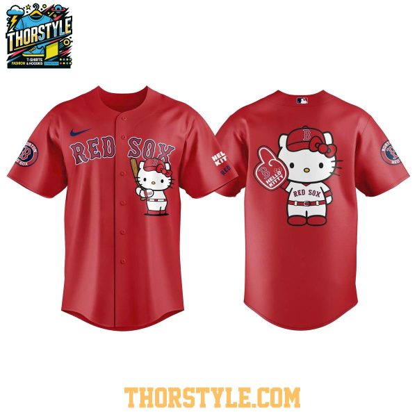 Boston Red Sox x Hello Kitty 2026 Theme Night Baseball Jersey Red