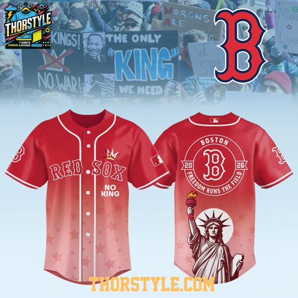 Boston Red Sox x No Kings No War 2026 Gameday Baseball Jersey