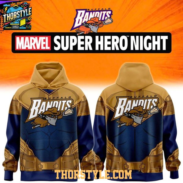 Buffalo Bandits 2026 Superhero Night Celebration Hoodie T-Shirt
