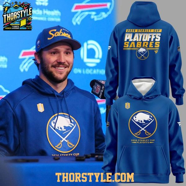 Buffalo Sabres Royal x Stanley Cup Playoffs 2026 Pro Rink Hoodie Shirts