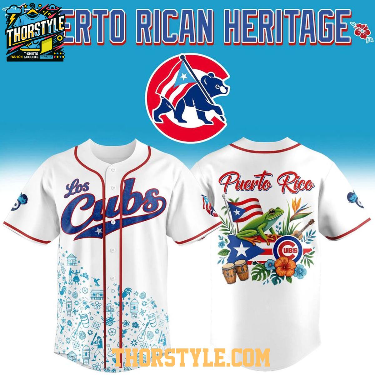 Chicago Cubs Puerto Rican Heritage Night 2026 Los Cubs Baseball Jersey Chicago Cubs Puerto Rican Heritage Night 2026 Los Cubs Baseball Jersey