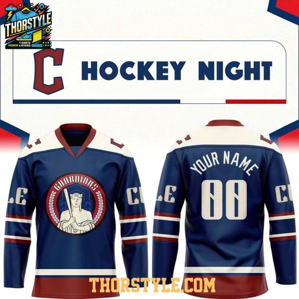 Cleveland Guardians Hockey Game Night 2026 Personalized Jersey