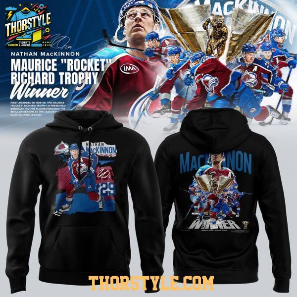 Colorado Avalanche NHL Nathan MacKinnon 2026 Trophy Winner Hoodie T-Shirt