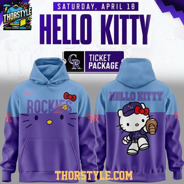 Colorado Rockies Hello Kitty 2026 Night Of City Edition Hoodie T-Shirt