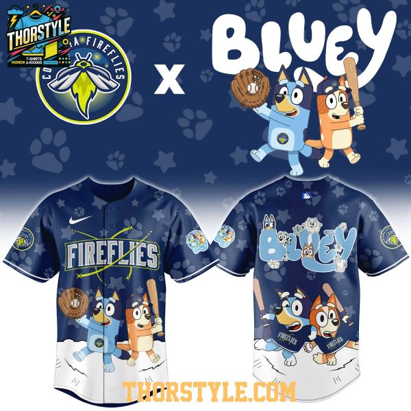 Columbia Fireflies Bluey Night x MiLB Game 2026 Baseball Jersey
