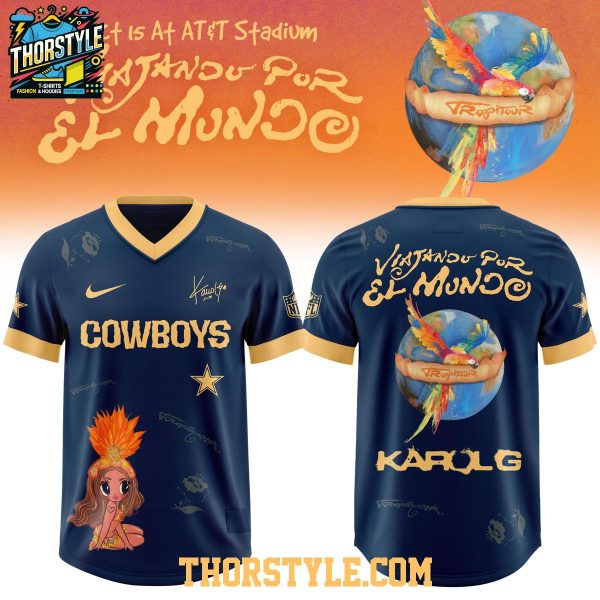 Dallas Cowboys Karol G Viajando Por El Mundo Tropitour 2026 NFL Jersey
