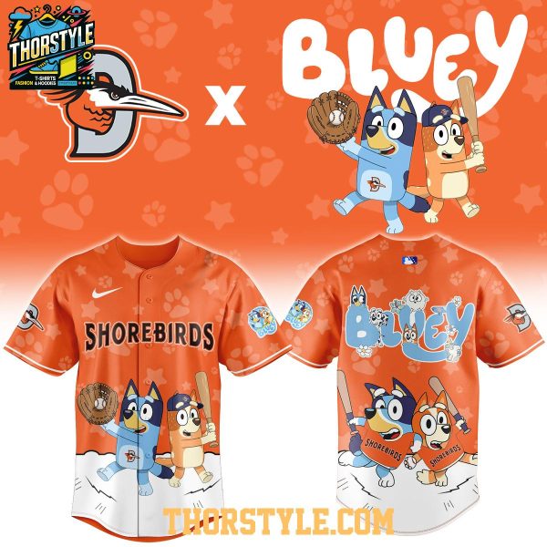 Delmarva Shorebirds Bluey Night x MiLB Game 2026 Baseball Jersey