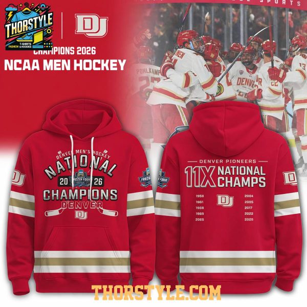 Denver Pioneers 11X National Champions 2026 NCAA Hoodie T-Shirt