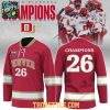 Wisconsin Badgers NCAA National Champions 2026 Personalized Hockey Jersey