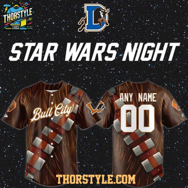 Durham Bulls 2026 Star Wars Night Chewbacca Personalized Baseball Jersey