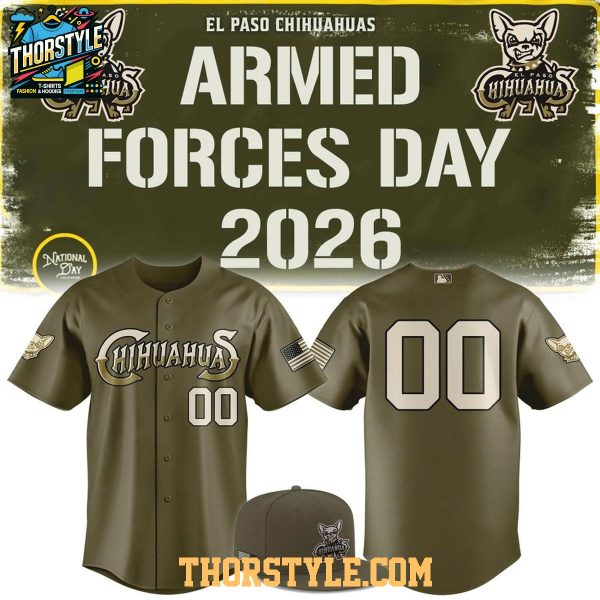 El Paso Chihuahuas Armed Forces Day 2026 Baseball Jersey