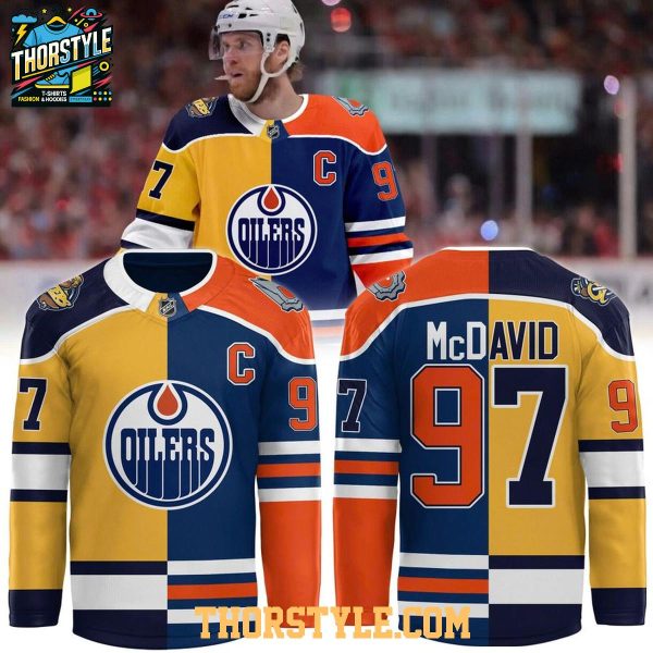 Erie Otters Connor McDavid Edmonton Oilers 2026 Split Hockey Jersey