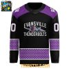 Evansville Thunderbolts Fight Cancer 2026 Personalized Hockey Jersey