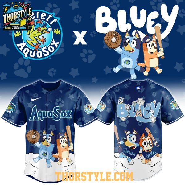 Everett AquaSox Bluey Night Game 2026 Minor Baseball Jersey