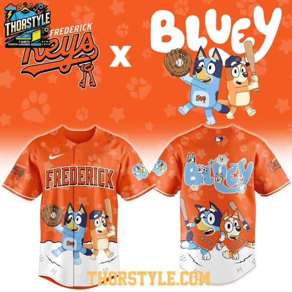 Frederick Keys Bluey Night Game 2026 Minor Baseball Jersey