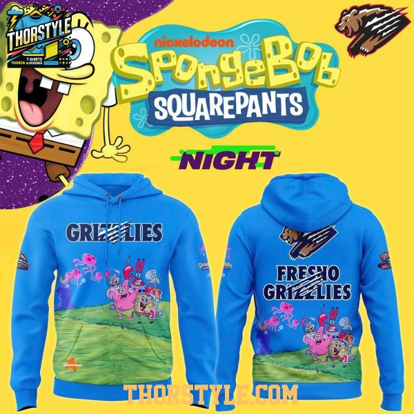 Fresno Grizzlies x SpongeBob Squarepants 2026 Night Hoodie T-Shirt