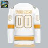 Green Bay Gamblers 2026 Throwback White Out Personalized Hockey Jersey