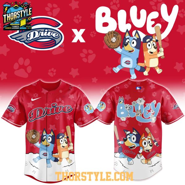 Greenville Drive x Bluey Night Game 2026 Minor Baseball Jersey