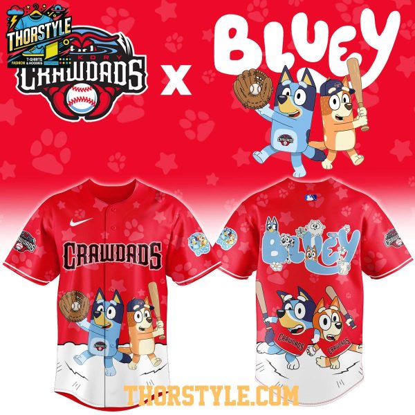 Hickory Crawdads x Bluey Night Game 2026 Minor Baseball Jersey