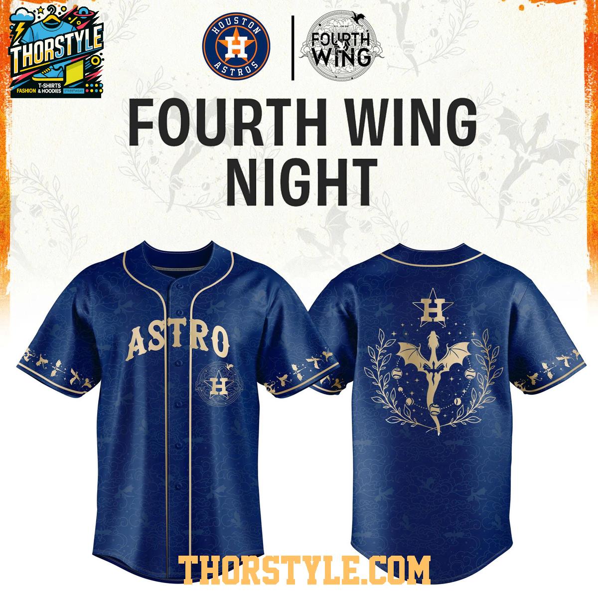 Houston Astros Fourth Wings Night 2026 Dragon Baseball Jersey Houston Astros Fourth Wings Night 2026 Dragon Baseball Jersey