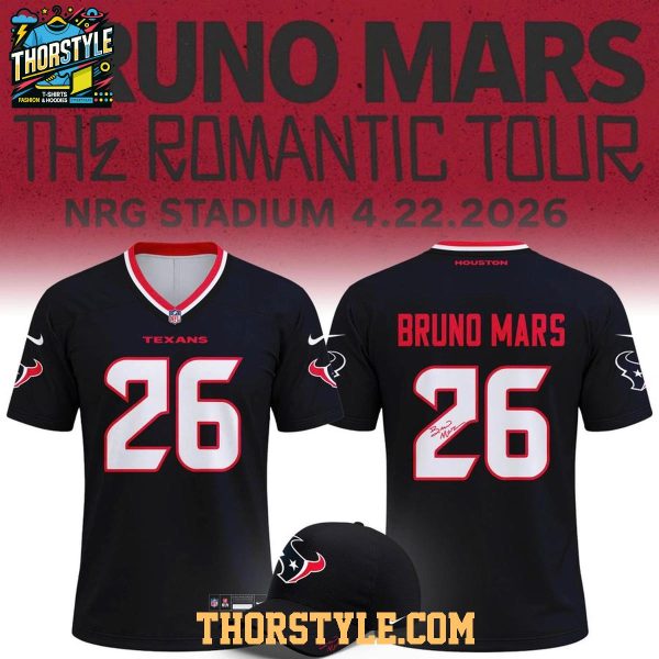 Houston Texans Bruno Mars The Romantic Tour 2026 Football Jersey