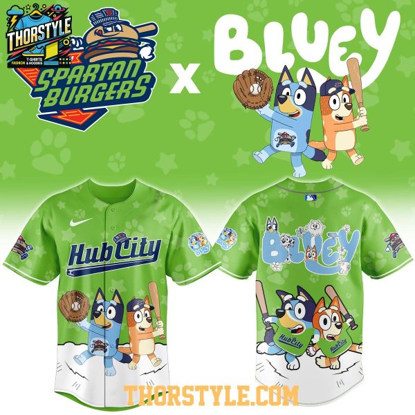 Hub City Spartanburgers Bluey Night Game 2026 Minor Baseball Jersey