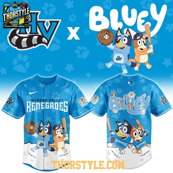 Hudson Valley Renegades x Bluey Night Game 2026 Minor Baseball Jersey