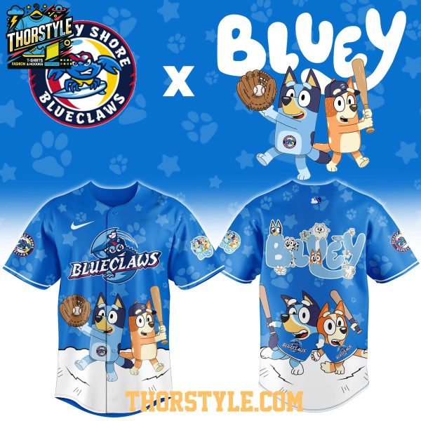 Jersey Shore BlueClaws x Bluey Night Game 2026 Minor Baseball Jersey